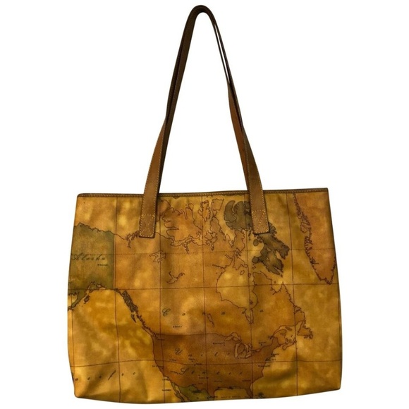 Alviero Martini Handbags - Alviero Martini Classe Geography Map Print Tote